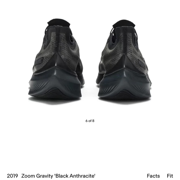 2019 Men’s Zoom Gravity 'Black Anthracite running shoes - Picture 5 of 12